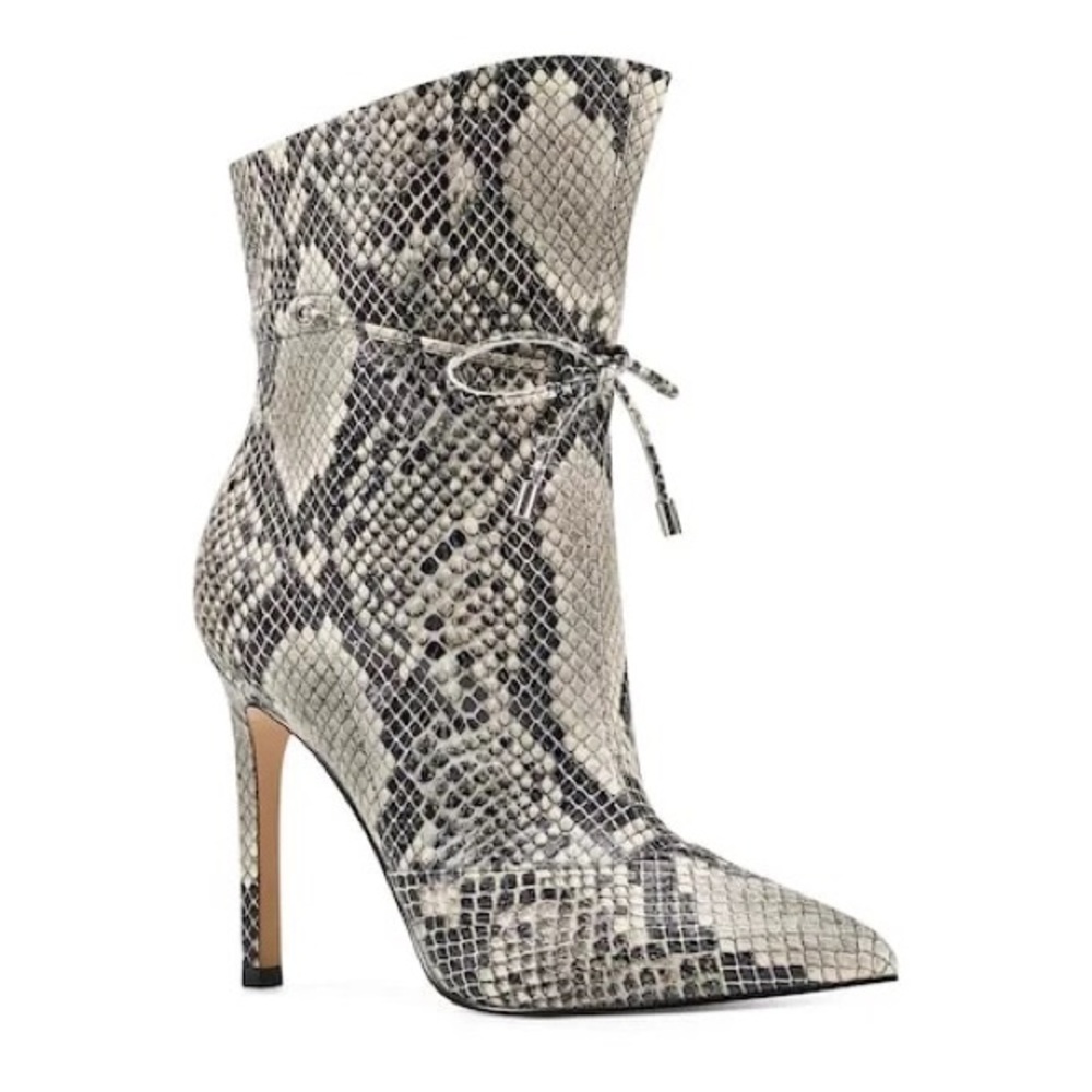 Nine West Tirzah Snake Skin Leather Booties